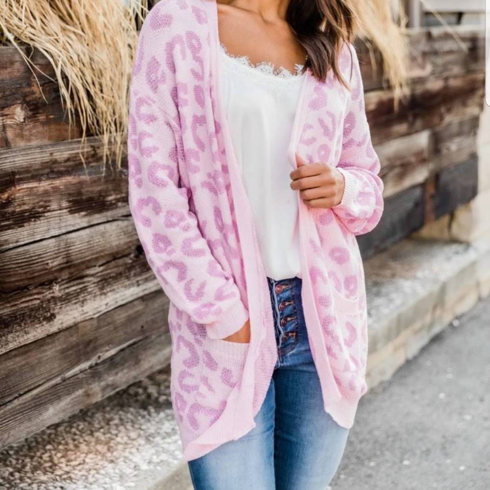 Animal print sweater